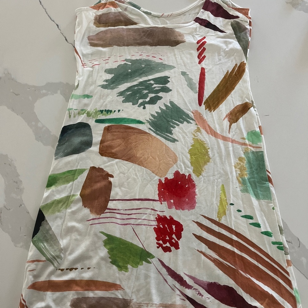 Colorful Abstract Print Dress - Picture 3 of 3